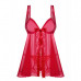 Obsessive | Бебидолл Obsessive Rougebelle Babydoll & Thong Red S/m. Ціна 1015 грн. Фото: 4