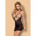 Obsessive | Сорочка черная экри Obsessive Bisquitta Chemise S/M. Цена 795 грн. Фото: 1