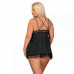 Obsessive | Cорочка Obsessive Lolitte babydoll & thong black XXL. Цена 1 050 грн. Фото: 1