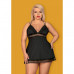 Obsessive | Cорочка Obsessive Lolitte babydoll & thong black XXL. Цена 1 050 грн. Фото: 2