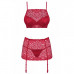 Obsessive | Комплект Obsessive Lividia 3 Pcs Set Red L/xl. Ціна 1050 грн. Фото: 2