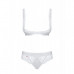 Obsessive | Комплект Відкрита Груди Obsessive Miamor 2 Pcs Set White S/m. Ціна 672 грн. Фото: 2