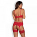 Obsessive | Комплект Obsessive Jolierose 3-Pcs Set Red Xxl. Ціна 1375 грн. Фото: 1