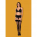 Obsessive | Комплект Obsessive Lolitte 3 Pcs Set Black S/m. Ціна 1595 грн. Фото: 4