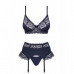 Obsessive | Комплект Obsessive Drimera 3 Pcs Set Blue S/m. Ціна 1290 грн. Фото: 2