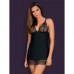 Obsessive | Cорочка Obsessive Chiccanta chemise & thong black S/M. Цена 1 595 грн. Фото: 4