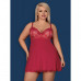 Obsessive | Бебидолл Obsessive Rosalyne babydoll & thong red XXL. Цена 1 350 грн. Фото: 2