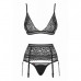 Obsessive | Комплект З Поясом Obsessive Ailay 3 Pcs Set With Garter Belt Black L/x. Ціна 895 грн. Фото: 2 Obsessive | Комплект З Поясом Obsessive Ailay 3 Pcs Set With Garter Belt Black L/x. Ціна 895 грн. Фото: 2
