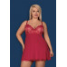 Obsessive | Бебидолл Obsessive Rosalyne babydoll & thong red L/XL. Цена 1 825 грн. Фото: 1