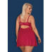 Obsessive | Бебидолл Obsessive Rosalyne babydoll & thong red L/XL. Цена 1 825 грн. Фото: 3