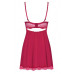 Obsessive | Бебидолл Obsessive Rosalyne babydoll & thong red L/XL. Цена 1 825 грн. Фото: 4