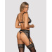 Obsessive | Комплект ажурний з поясом для панчіх Obsessive Firela garter belt set L / XL. Ціна: 1350 грн. Фото: 1