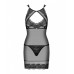 Obsessive | Сорочка кружевная Obsessive Allastia chemise & thong black L/XL. Цена 1 270 грн. Фото: 4