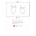 Obsessive | Кружевное боди с доступом 818-TED-1 teddy XS/S, черное. Цена 1 249 грн. Фото: 6