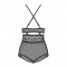Obsessive | Боди Obsessive 838-TED-1 Teddy opencrotch black S/M. Цена 1 595 грн. Фото: 3