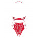 Obsessive | Боди с открытым бюстом и доступом Obsessive Rediosa красный, S/M. Цена 1 650 грн. Фото: 3
