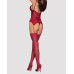 Obsessive | Чулки Obsessive S800 stockings ruby L/XL. Цена 350 грн. Фото: 1