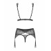 Obsessive | Комплект ажурный з поясом для чулок Obsessive Firella garter belt set S/M. Цена 1 350 грн. Фото: 6