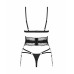 Obsessive | Комплект белья с поясом для чулок Obsessive Lobellis черный, XS/S. Цена 1 750 грн. Фото: 4
