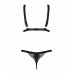 Obsessive | Комплект бюстгальтер и трусики Obsessive Eloissa set Black S/M. Цена 1 295 грн. Фото: 5
