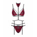 Obsessive | Комплект кружевной с поясом для чулок Obsessive Sugestina 3-pcs set S/M. Цена 1 550 грн. Фото: 4