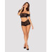 Obsessive | Комплект кружевной топ и шортики Obsessive Espanita Black S/M. Цена 1 100 грн. Фото: 2