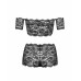 Obsessive | Комплект кружевной топ и шортики Obsessive Espanita Black S/M. Цена 1 100 грн. Фото: 5