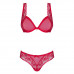 Obsessive | Комплект из двух частей из нежной сетки Obsessive ROUGEBELLE красный, L/XL. Ціна 895 грн. Фото: 2