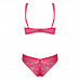 Obsessive | Комплект из двух частей из нежной сетки Obsessive ROUGEBELLE красный, L/XL. Ціна 895 грн. Фото: 3
