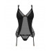 Obsessive | Корсет Obsessive Nesari, со стрингами, черный, XS/S. Ціна 2495 грн. Фото: 2