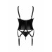 Obsessive | Корсет с пажами для чулок XS/S Armares Obsessive, со стрингами, черный. Ціна 2450 грн. Фото: 5