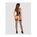 Obsessive | Корсет с пажами для чулок XS/S Armares Obsessive, со стрингами, черный. Ціна 2450 грн. Фото: 3