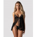 Obsessive | Пеньюар и трусики Obsessive Blomentis babydoll & thong XS/S. Цена 1 829 грн. Фото: 5