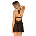 Obsessive | Прозрачный пеньюар и стринги Obsessive Latinesa черный, XS/S. Цена 1 750 грн. Фото: 1