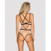 Obsessive | Сексуальне боді з контрастними смугами Obsessive Nudelia Teddy S / M. Ціна 1015 грн. Фото: 1