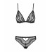 Obsessive | Сексуальный комплект с открытыми сосками Obsessive Millagro 2-pcs set black S/M. Цена 1 008 грн. Фото: 4