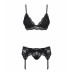 Obsessive | Obsessive 810-SEG-1 3 pcs set black S/M. Ціна 1801 грн. Фото: 4