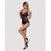 Obsessive | Сетчатое боди на косточках Obsessive Amanta Teddy, черное, с доступом. Цена 1 223 грн. Фото: 2