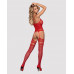 Obsessive | Obsessive Bodystocking F214 red S/M/L. Цена 1 095 грн. Фото: 3