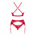 Obsessive | Комплект білизни Obsessive Lacelove Cupless 3-pcs Set. Ціна 1767 грн. Фото: 5