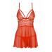 Obsessive | (SALE) Бэби-долл Obsessive 838-BAB-3 babydoll & thong red S/M. Ціна 1809 грн. Фото: 2