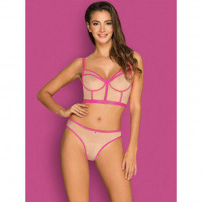 Obsessive | Комплект Obsessive Nudelia top panties nude S/M. Ціна: 1040 грн