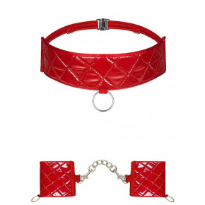 Obsessive | Набор из ошейника и наручников Obsessive Hunteria cuff & chocker O/S. Цена: 1 008 грн