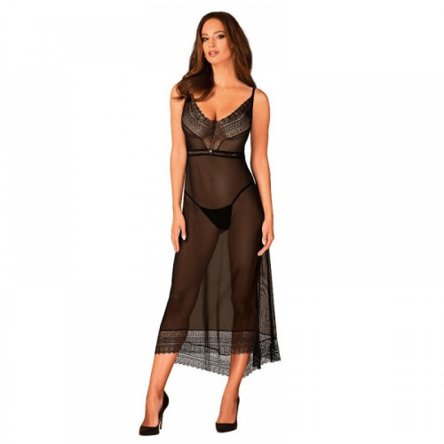 Obsessive | Пеньюар длинный Obssesive Estiqua chemise XL/2XL. Ціна 2610 грн Obsessive | Пеньюар длинный Obssesive Estiqua chemise XL/2XL. Ціна 2610 грн