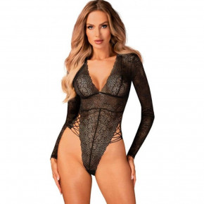 Obsessive | Сексуальное ажурное боди с рукавами Obsessive Merlys teddy M/L. Цена: 1 795 грн