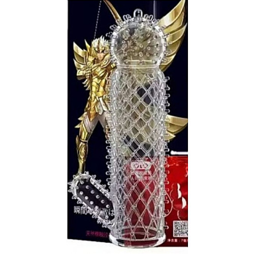 OLO | Насадка на член точечная со смазкой OLO из кристаллического силикона, прозрачная. Цена 399 грн. Фото: 1