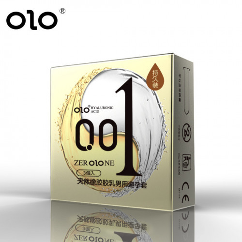 OLO | Презервативы ультра тонкие OLO с гиалуроновой кислотой + холод/тепло (цена за 3 шт. в упаковке). Ціна 75 грн. Фото: 2