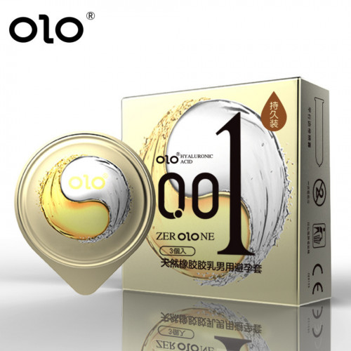 OLO | Презервативы ультра тонкие OLO с гиалуроновой кислотой + холод/тепло (цена за 3 шт. в упаковке). Ціна 75 грн. Фото: 1