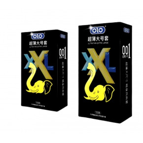 OLO | Презервативы ультра тонкие OLO с гиалуроновой кислотой XXL (цена за 10 шт. в упаковке). Цена: 199 грн