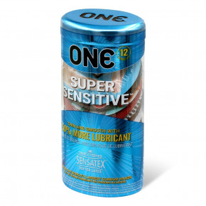 One | Набор гладких ультратонких презервативов ONE Super Sensitive (цена за упаковку 12 шт). Ціна: 551 грн